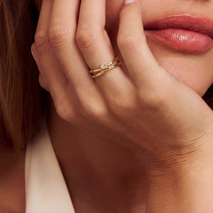 De La Paix Julia Ring With Diamond 0.02 Carat