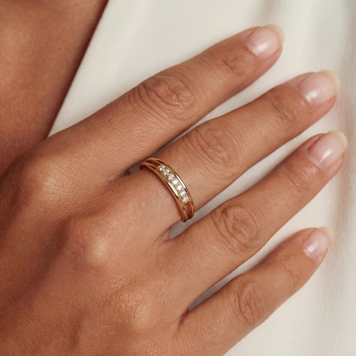 De La Paix Ayla Ring With Diamonds 0.05 Carat