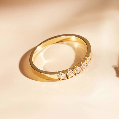De la Paix Madeline 14 karat gold ring with diamond 0.20 carat