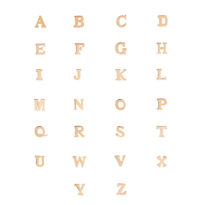 La Concorde Chloé 14 karat rose gold initial collier with letter