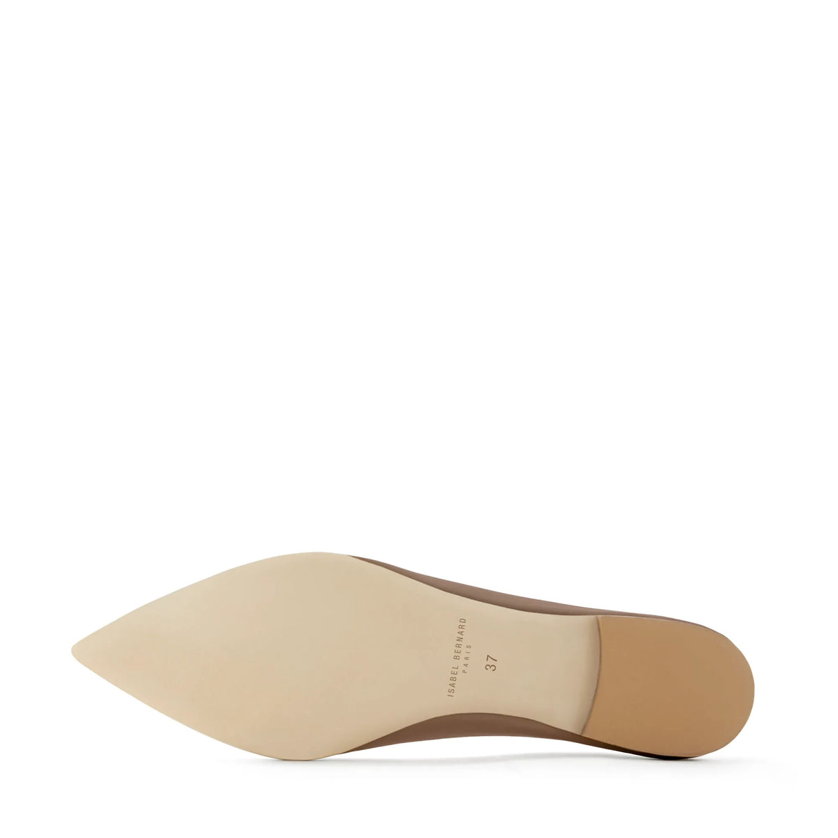 Vendôme Elita taupe calfskin leather ballerinas