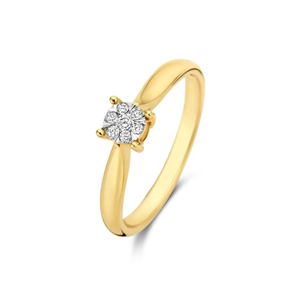 De la Paix Hanaé 14 karat gold ring with diamond 0.08 carat