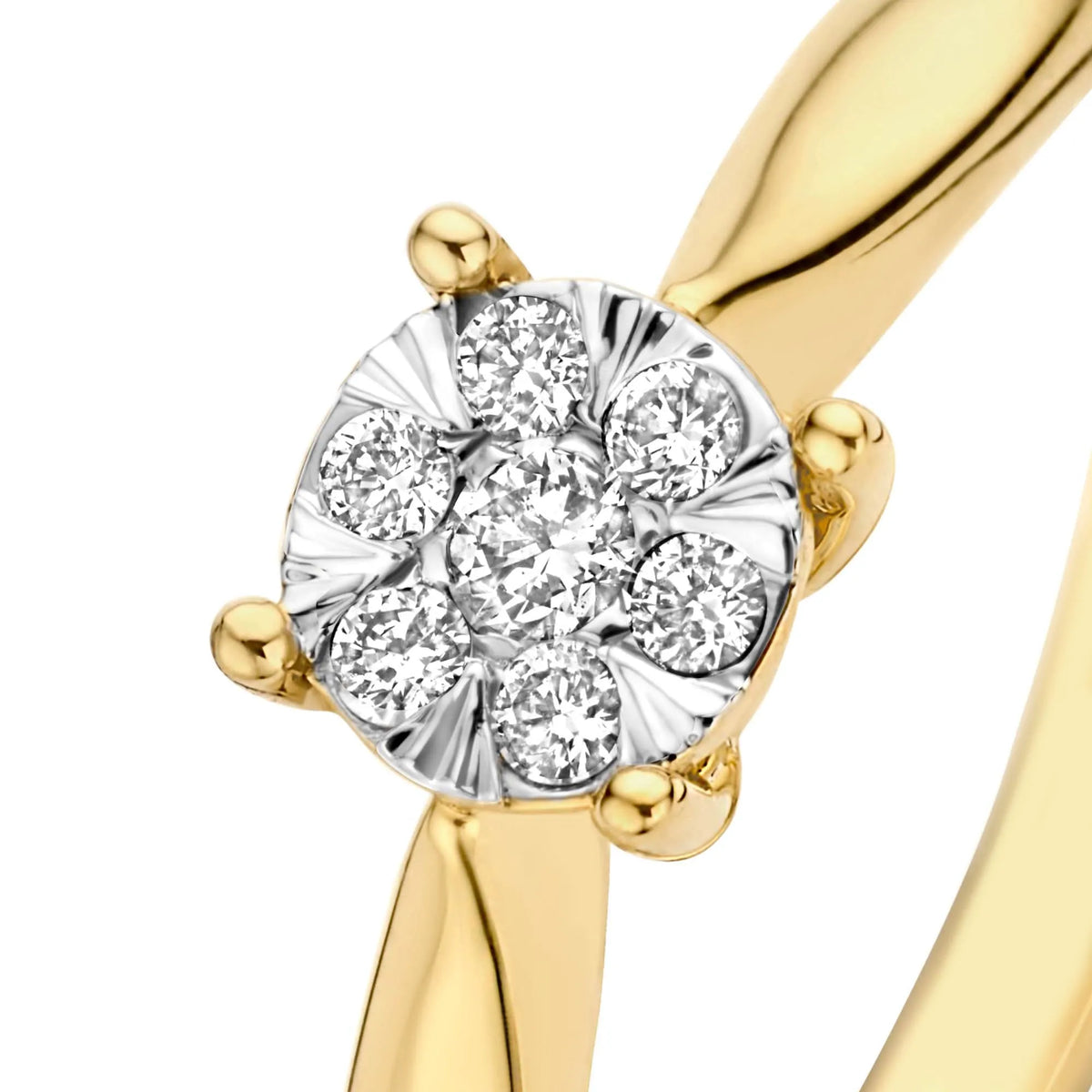 De la Paix Hanaé 14 karat gold ring with diamond 0.14 carat
