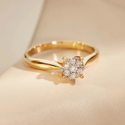 De la Paix Hanaé 14 karat gold ring with diamond 0.14 carat