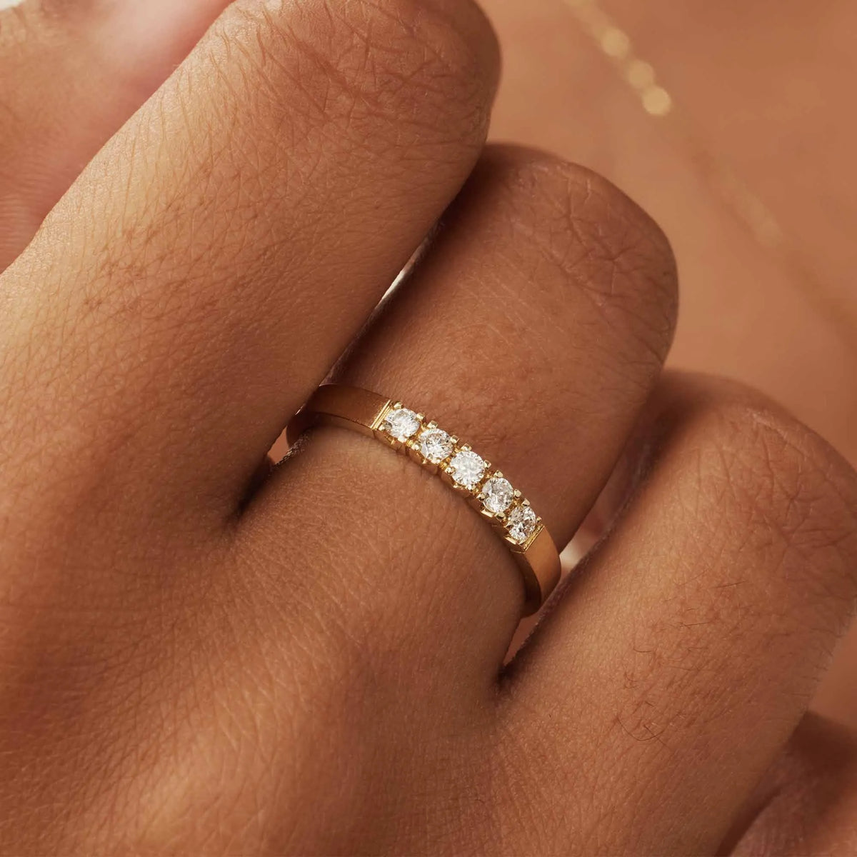 De la Paix Madeline 14 karat gold ring with diamond 0.20 carat