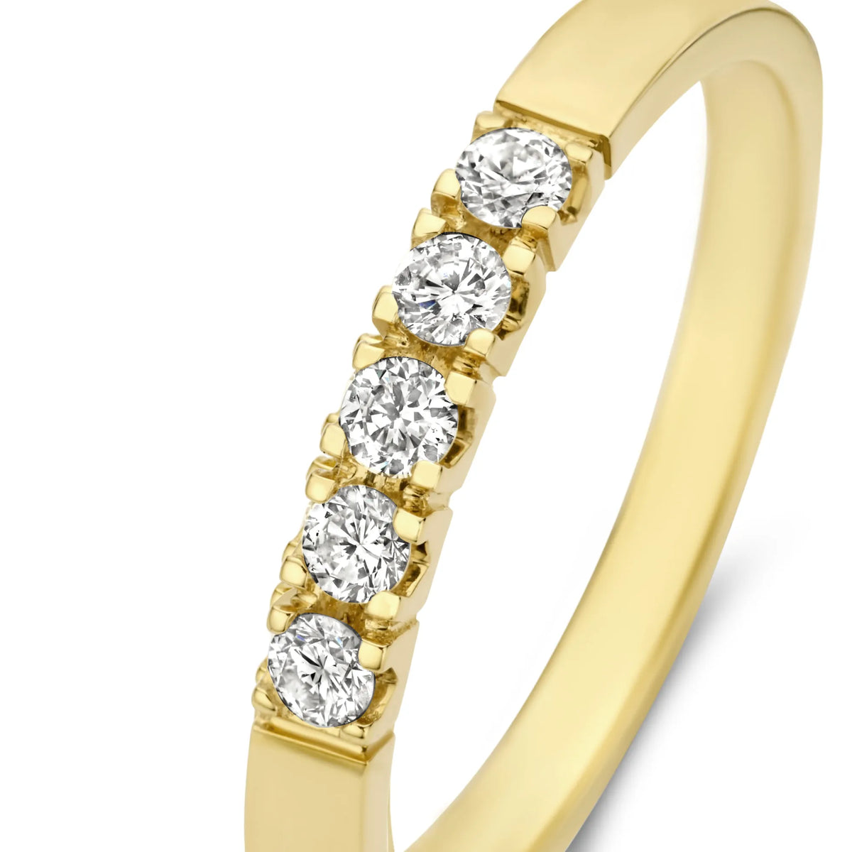 De la Paix Madeline 14 karat gold ring with diamond 0.20 carat