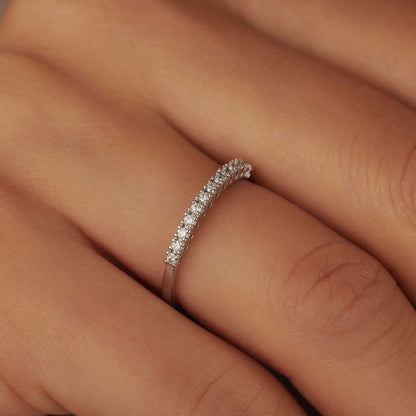 De la Paix Madeline 14 karat white gold ring with diamond 0.14 carat