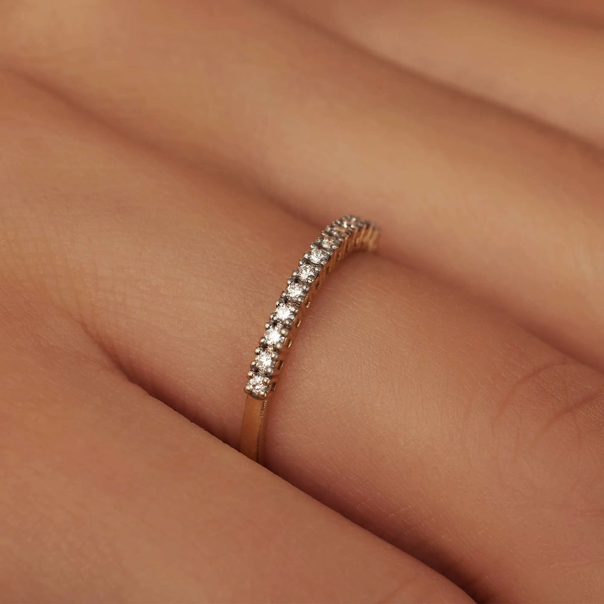 De la Paix Madeline 14 karat gold ring with diamond 0.18 carat