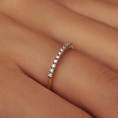 De la Paix Madeline 14 karat gold ring with diamond 0.18 carat
