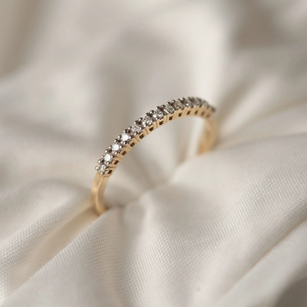 De la Paix Madeline 14 karat gold ring with diamond 0.18 carat