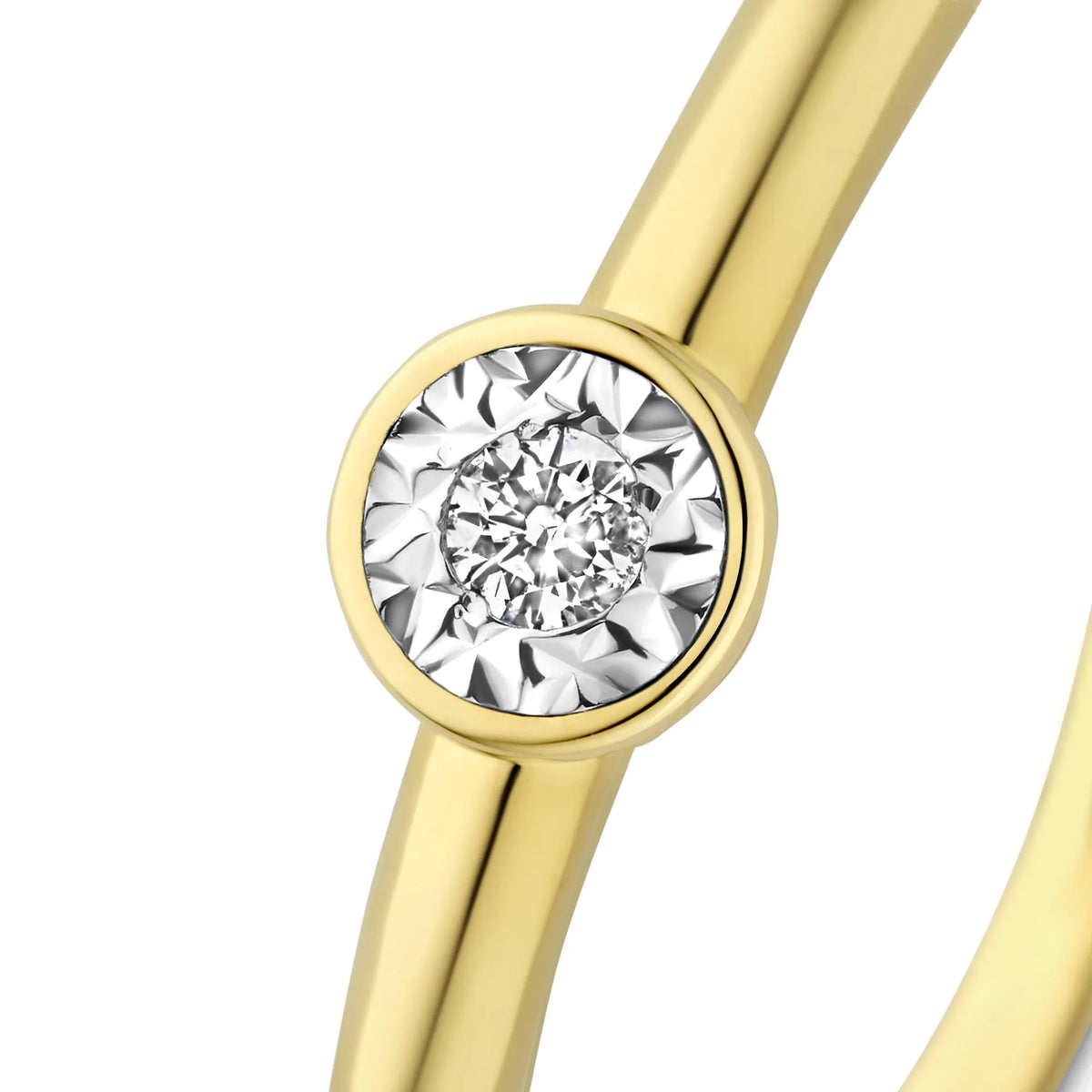 De la Paix Inaya 14 karat gold ring with diamond 0.03 carat