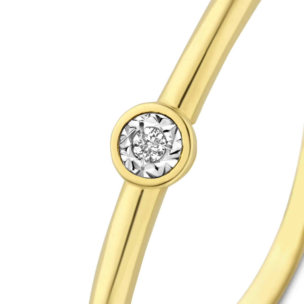 De la Paix Inaya 14 karat gold ring with diamond 0.01 carat