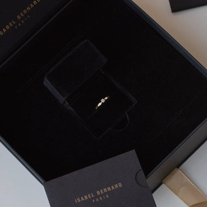 De la Paix Celesse 14 karat gold ring with diamond 0.07 carat